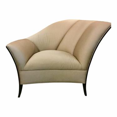 Caracole Modern Art Deco Style Beige Club Chair