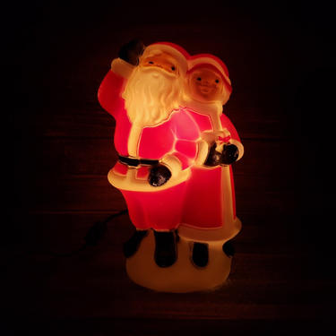 Vintage Santa & Mrs Claus Empire Blow Mold, Santa Claus Light, | A GoGo