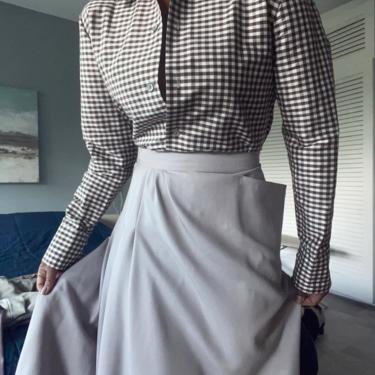 vintage statement 70s 80s avant garde askew cut skirt 