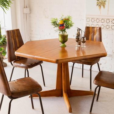 Vintage Hexagon Dining Table