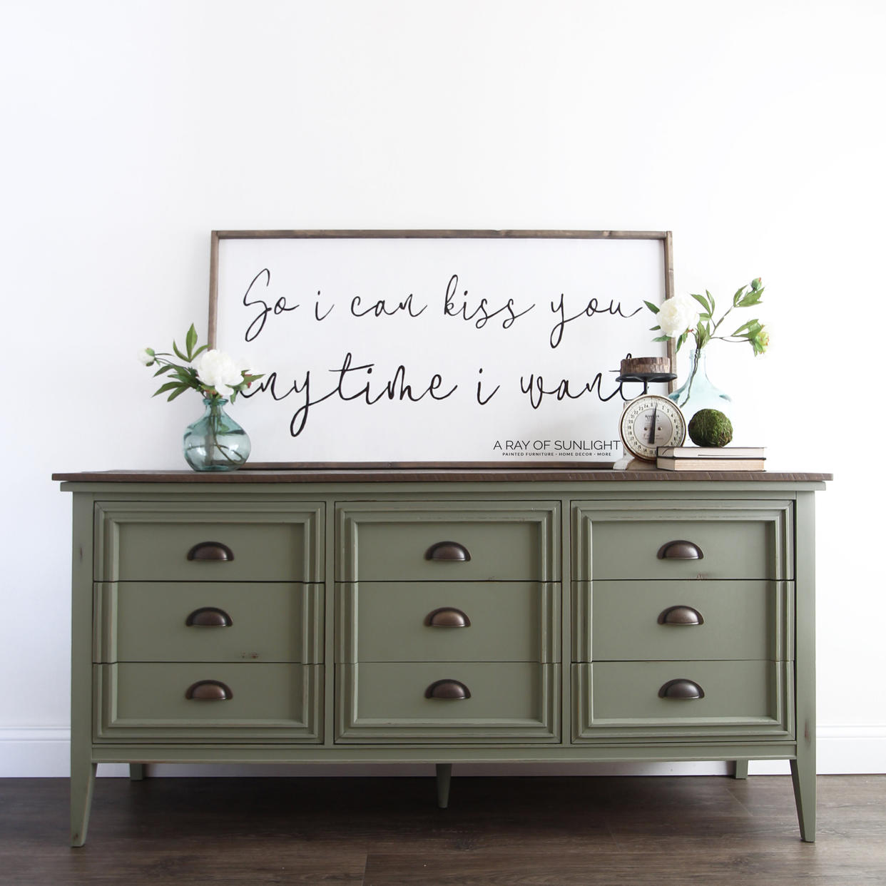 olive green dresser Seafuloy 47.24 in. W Olive Green 6 Chest of Drawers Double Dresser/Storage  Cabinet with Metal Handles & Solid Wood Legs LAF-4554olive