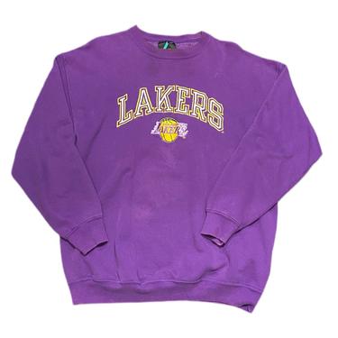 (L) Los Angeles Lakers Purple Crewneck 121821RK