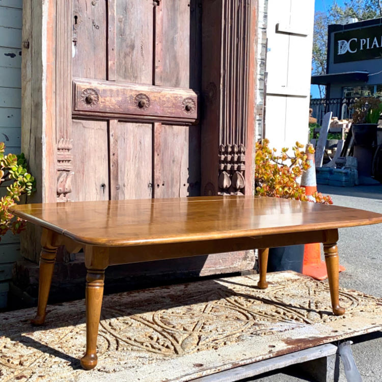 HR783 ETHAN ALLEN ガラストップテーブル　猫脚　コーヒーテーブル HR783 ETHAN ALLEN ガラストップテーブル 猫脚 コーヒーテーブル