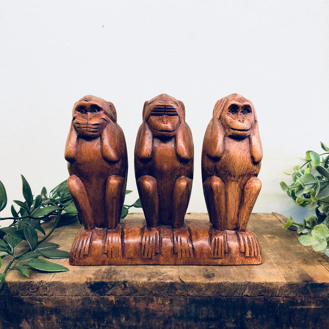 Hear No Evil Monkeys' Monkey decorations Monkey family gifts Ornament