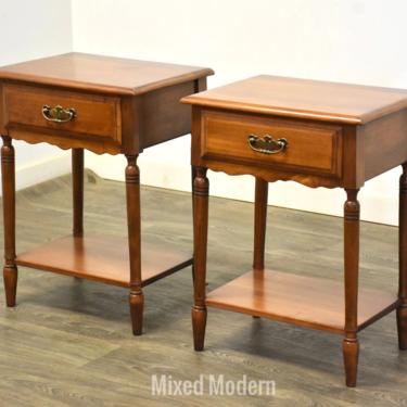 Solid Maple Nightstands- a Pair 