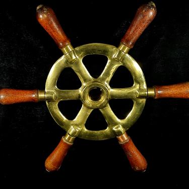Ships Wheel 15" - Antique