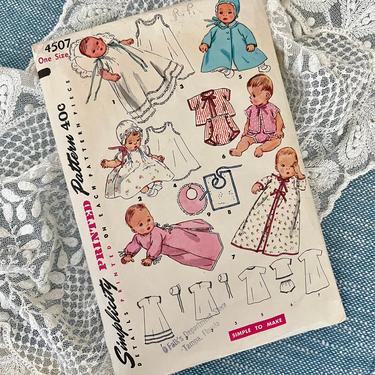 Simplicity Vintage Sewing Pattern, Infant Newborn Layette, Complete, Instructions Included, Multiple Baby Styles 