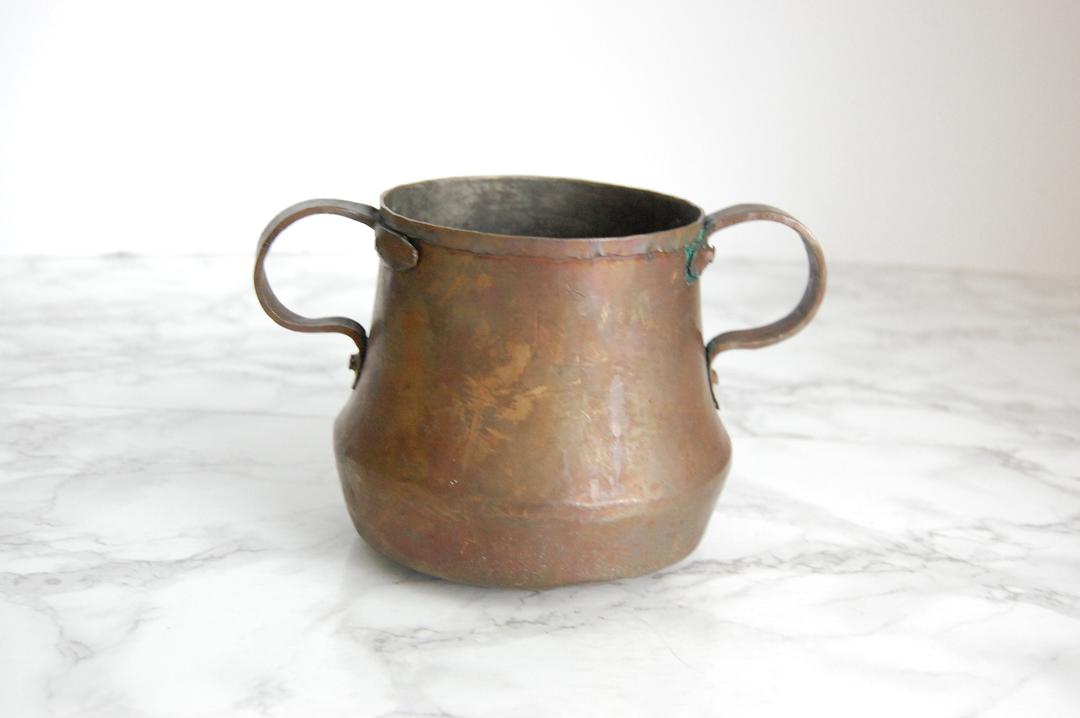 Antique Hammered Copper Cup Copper Mug Copper Vase Pursuing