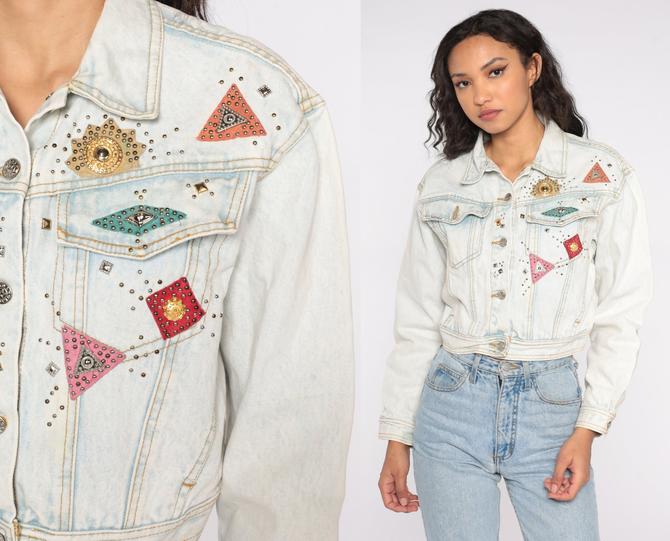 Vintage 80s 90s WRANGLER Jacket Mens Denim Jacket Jean