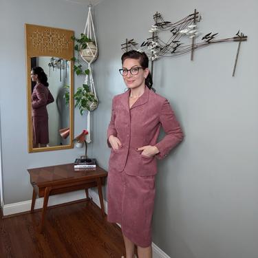Vintage 1970's/80's Pink/Mauve Skirt Suit Set by Rotr-le Cover 