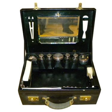 Art Deco fitted leather Dressing Box English