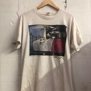 Vintage 90's Salvador Dali Museum St. Petersburg T-Shirt. Great