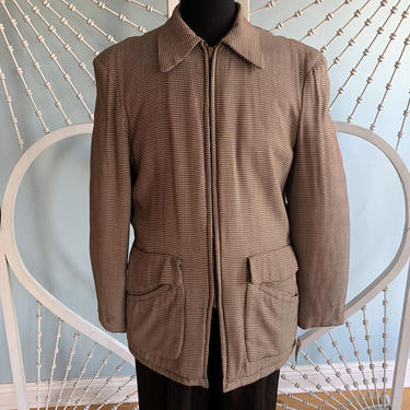 Men's Vintage 1940s Casual Gabardine Sports Jacket - | Paper Moon