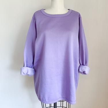 Vintage 1990s Lavender Purple Sweatshirt / M/L 