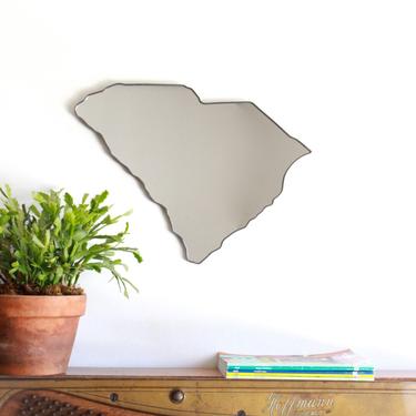 South Carolina Mirror / Wall Mirror State Outline Silhouette SC Charleston Columbia Shape Wall Art 