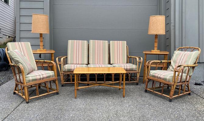 Heywood wakefield rattan discount chair