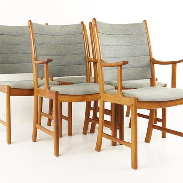Erik Buch Style Mid Century Danish Teak Dining Chairs - Set of 6 - mcm 