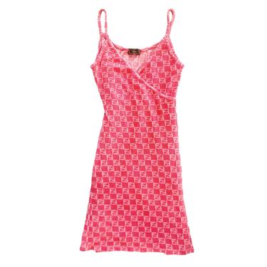 Fendi Pink Wrap Terry Cloth Dress