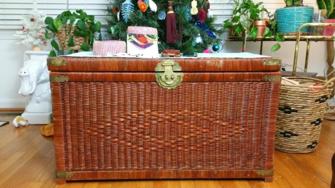 Vintage Rattan Trunk | Cedar & Cotton | Baltimore, MD