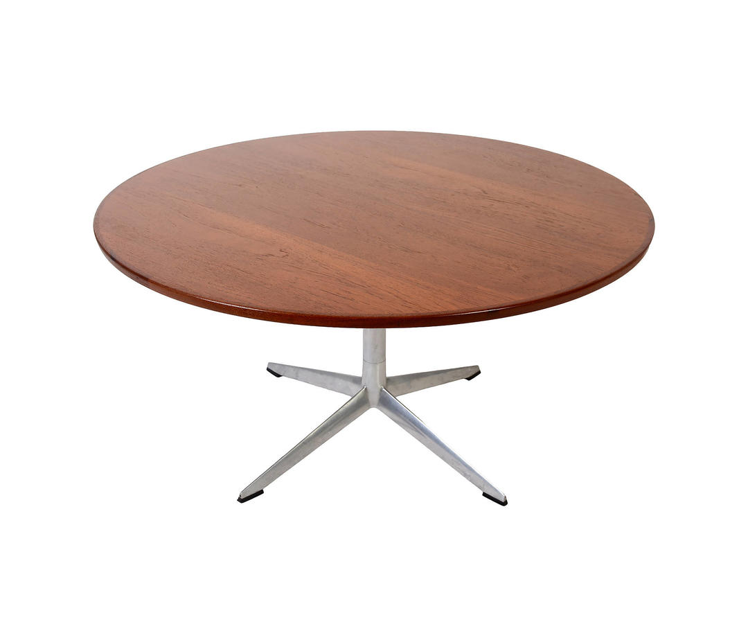 table 94513 round Bramin Round designed by H.W. Teak Table Klein Coffee