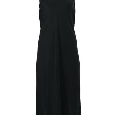 COS - Black Sleeveless Strappy Silk Maxi Slip Dress Sz 4