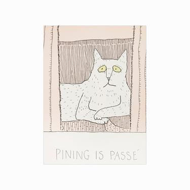 1990 Kay Burford Postcard &amp;quot;Pining is Passe&amp;quot; 