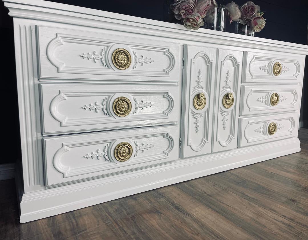 Beautiful Dresser Credenza Console Buffet solid wood customizable color The Dresser Shoppe