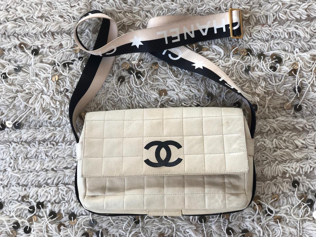 Chanel Vintage Nylon Large Crossbody Fanny Pack Bag