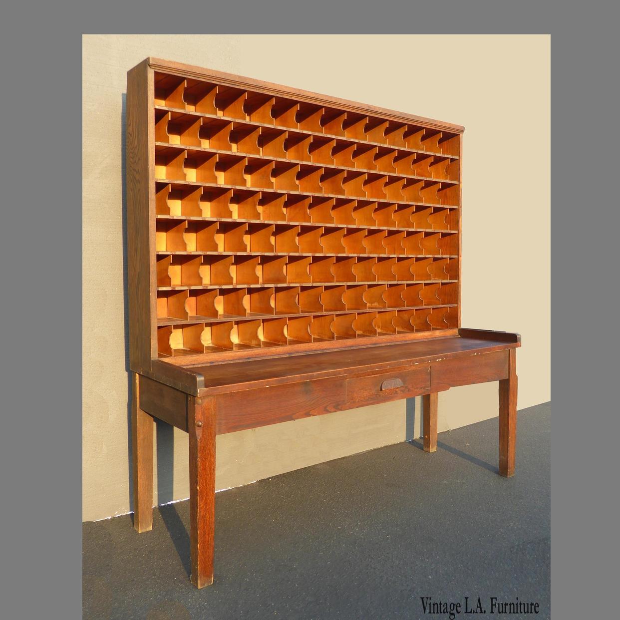 1932 Vintage Industrial Mail Slot File Cabinet Hutch or | Vintage LA ...