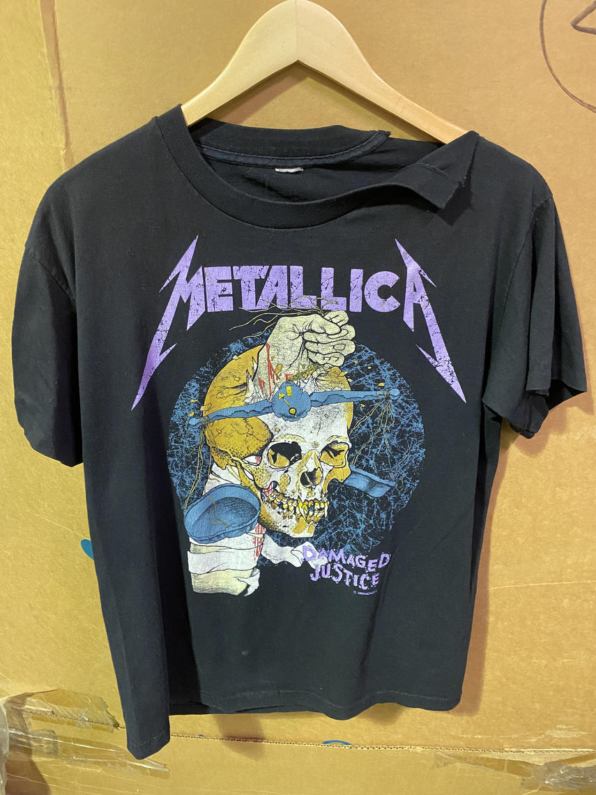 metallica t-Shirt, metallica Vintage Shirt, metallica damaged justice