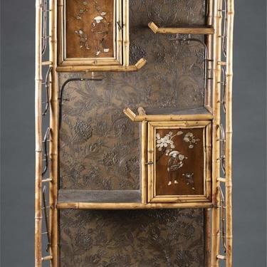 19th Century Chinoiserie Bamboo Cabinet