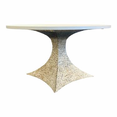 Made Goods Modern White and Silver Noor Dining Table