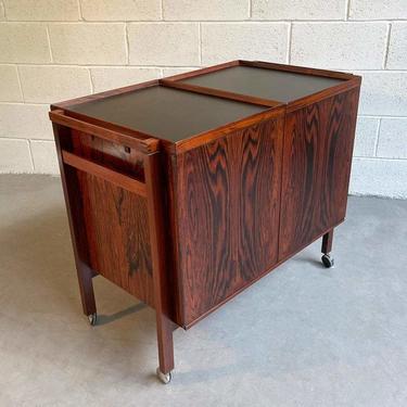 Danish Modern Rosewood Dry Bar Cart by Niels Erik Glasdam Jensen