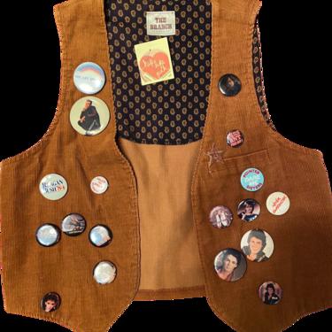 70’s Corduroy Vest Buuttons Not Included by The Branch