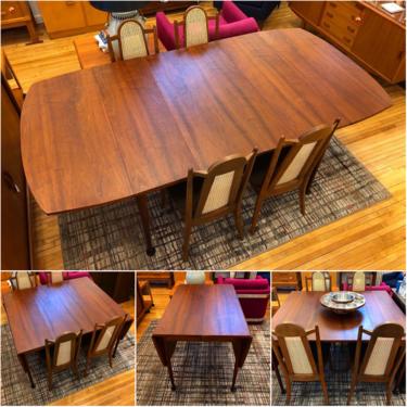 Drexel Declaration Walnut Dining Table 