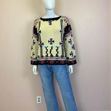 Vtg 1980s Giorgio Sant Angelo statement sweater (as-is) 