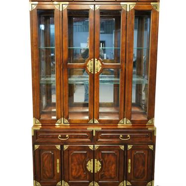 BERNHARDT FURNITURE Asian Chinoiserie 52" Lighted Display China Cabinet 248-607 / 248-100 