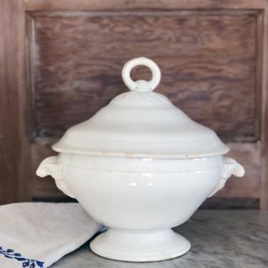 Antique French Ironstone Tureen 