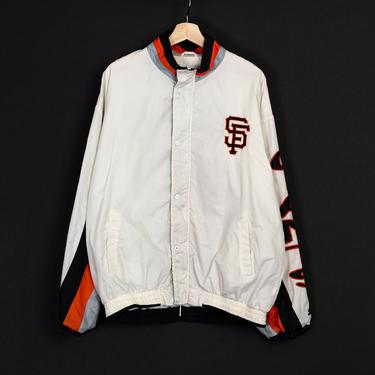 SF 49ers Jacket 90s San Francisco Forty Niners Football Windbreaker NFL Zip  Up Coat Streetwear Sportswear 1990s Vintage Pro Line Mens Large