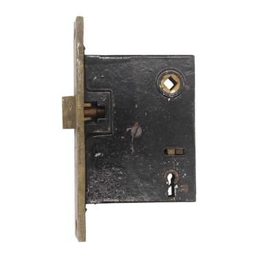 Antique Brass 6.5 in. Faceplate Mortise Lock Box