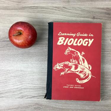Learning Guide in Biology - Teachers' Edition - Lyons and Carnahan - 1947 textbook 