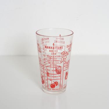 vintage cocktail shaker glass 