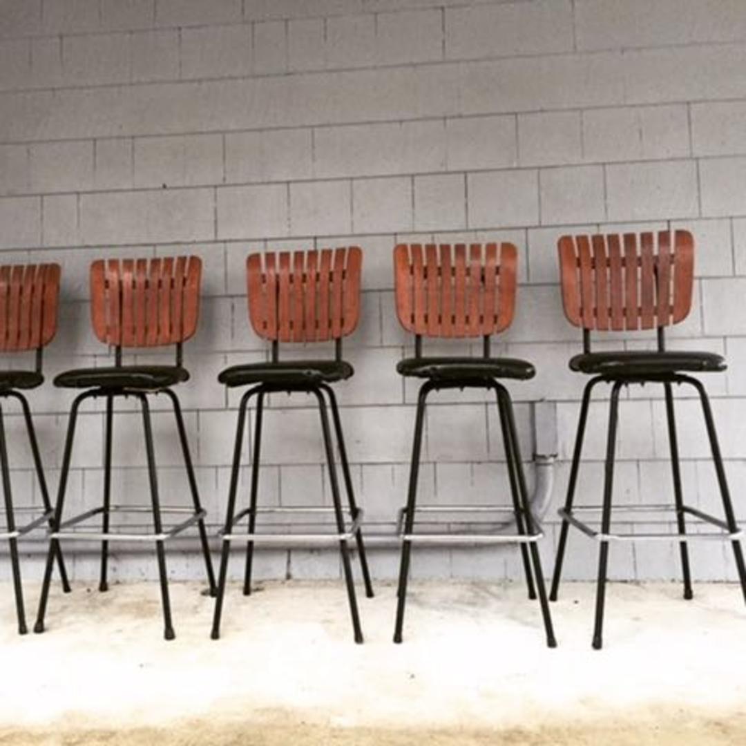 Set of 5 Arthur Umanoff Bar Counter Stools Off Main Baltimore, MD