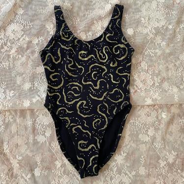 Vintage 1980’s Gold Swirl Onesie 