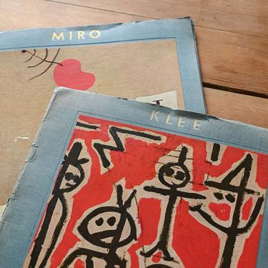 vintage miro and klee art print collection
