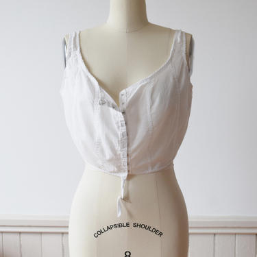 Vintage White Cotton Camisole