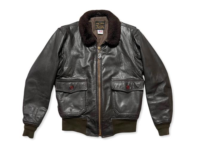 Vintage G-1 Brown Leather Flight Bomber Jacket - IRVIN B