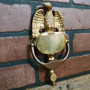Vintage Brass Eagle Door Knocker 