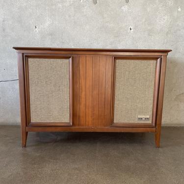 Mid Century Modern Stereo Console by Zenith