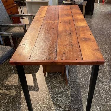 Reclaimed wood table. 71” x 28” x 30”